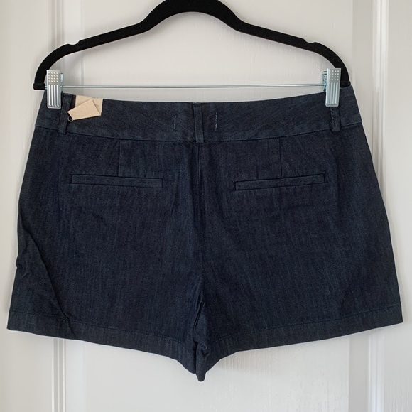 NWT LOFT Dark Rinse 4” Inseam Jean Shorts - Picture 8 of 11